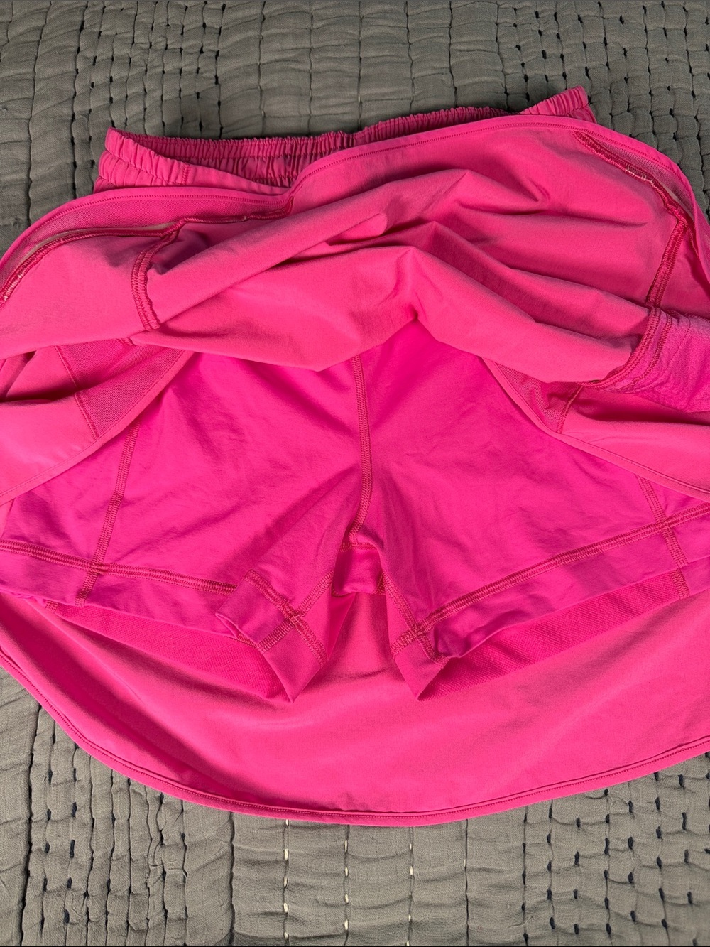 lululemon Hotty Hot High Rise Long Skort in Sonic Pink - Picture 3 of 9